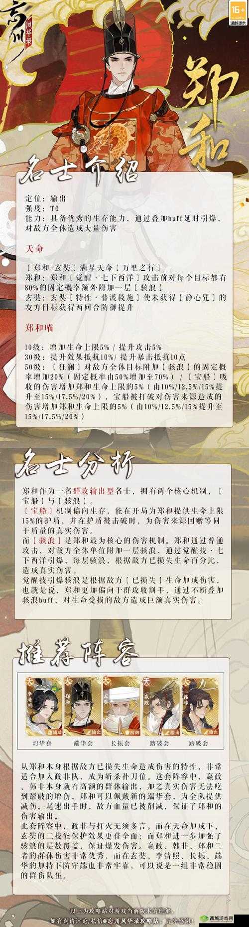 忘川风华录中石崇阵容高效搭配策略及资源管理技巧推荐